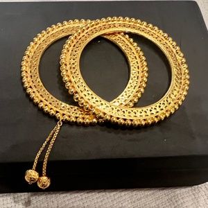 Gold Metallic Bangles